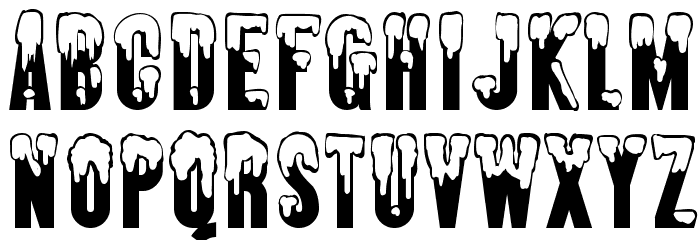 AlmonteSnow-Regular Font LOWERCASE