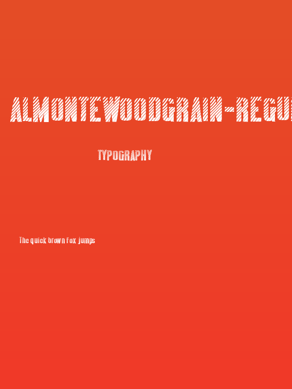 AlmonteWoodgrain-Regular Poster