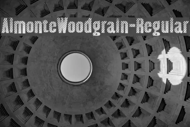 AlmonteWoodgrain-Regular Font examples
