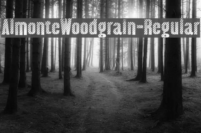 AlmonteWoodgrain-Regular Font examples
