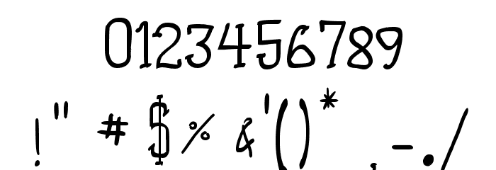 Almost Cartoon フォント その他の文字