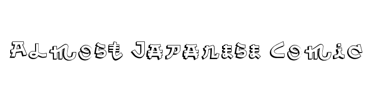 Almost Japanese Comic Font