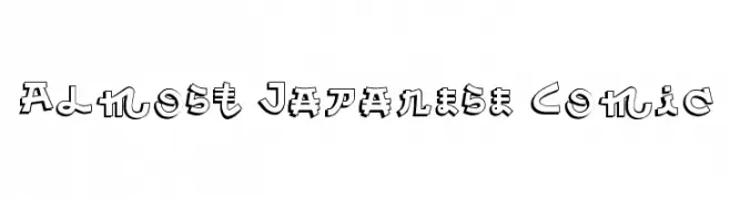 Almost Japanese Comic  नि: शुल्क फ़ॉन्ट्स डाउनलोड