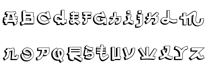 Almost Japanese Comic Font LOWERCASE
