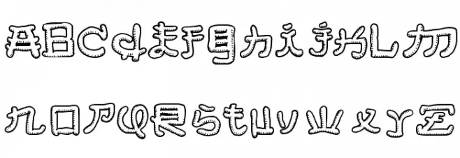 Almost Japanese Smooth 字体 小写