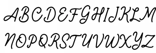 Almost Love Demo Regular Font UPPERCASE