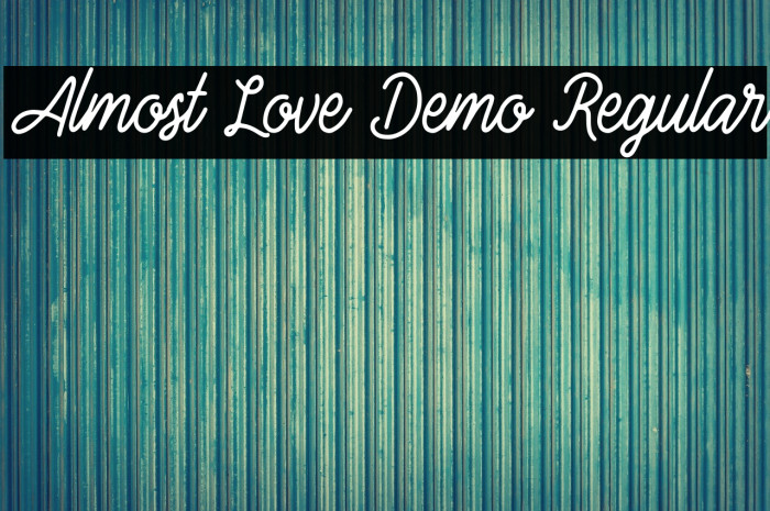 Almost Love Demo Regular Example 1