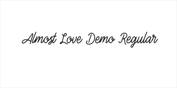 Almost Love Demo Regular Logo
