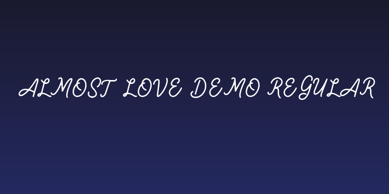 Almost Love Demo Regular Social Header