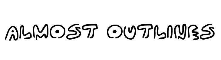 Almost Outlines Font