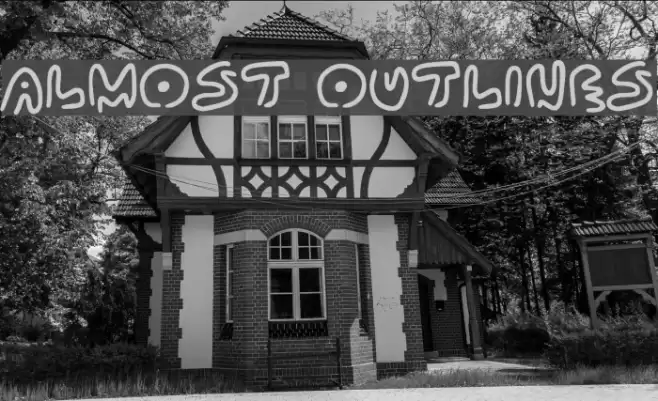 Almost Outlines Font examples