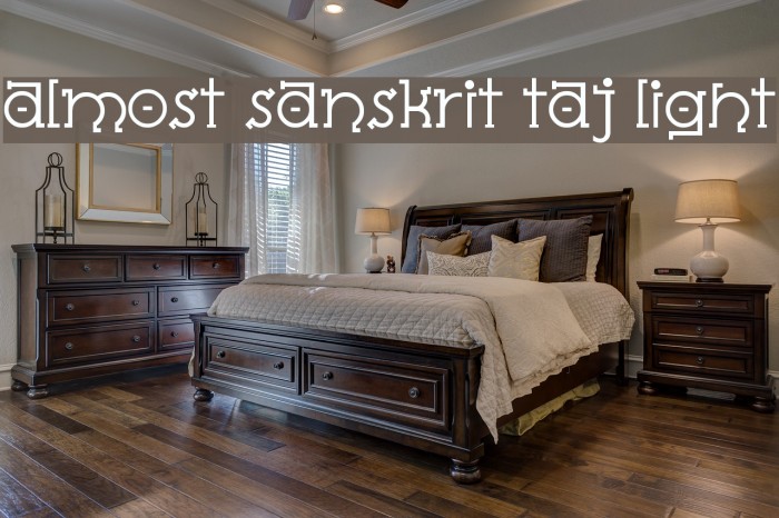 Almost Sanskrit Taj Light Font examples