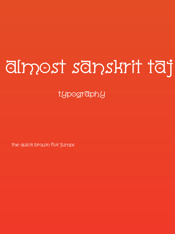 Almost Sanskrit Taj Light Poster