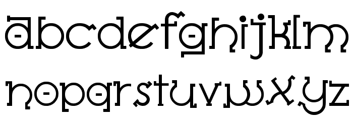 Almost Sanskrit Taj Light Font LOWERCASE