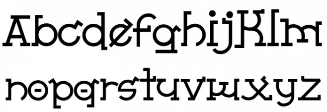 Almost Sanskrit Taj New Font Litere mari