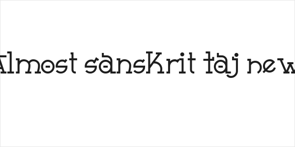 Almost Sanskrit Taj New Logo