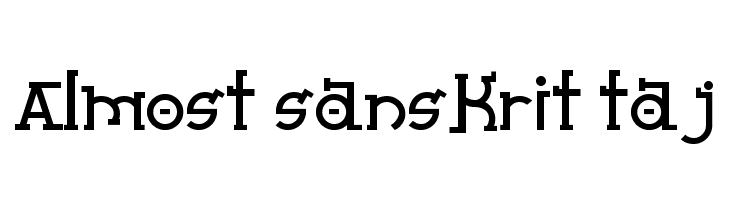 Almost Sanskrit Taj  免费字体下载