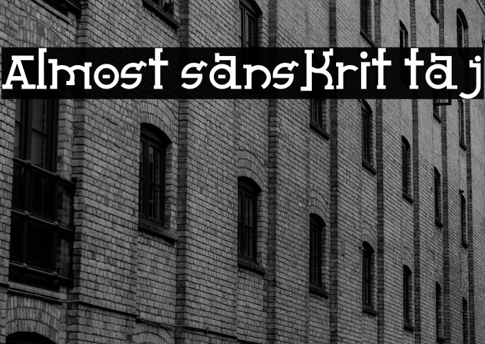 Almost Sanskrit Taj Example 1