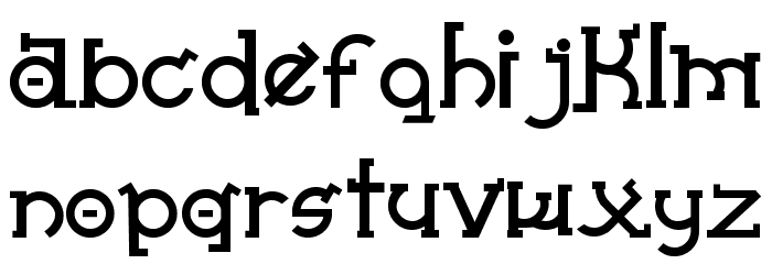 Almost Sanskrit Taj Font LOWERCASE