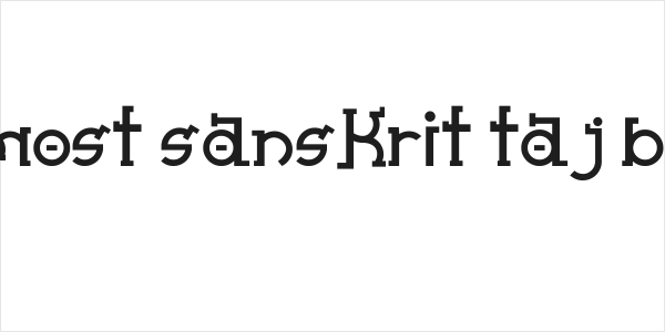 Almost Sanskrit taj Bold Logo