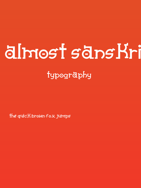 Almost Sanskrit taj Bold Poster