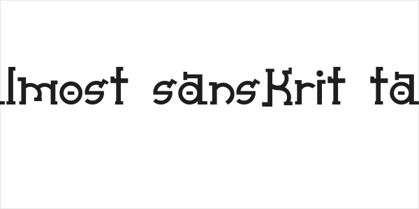 Almost Sanskrit taj Logo