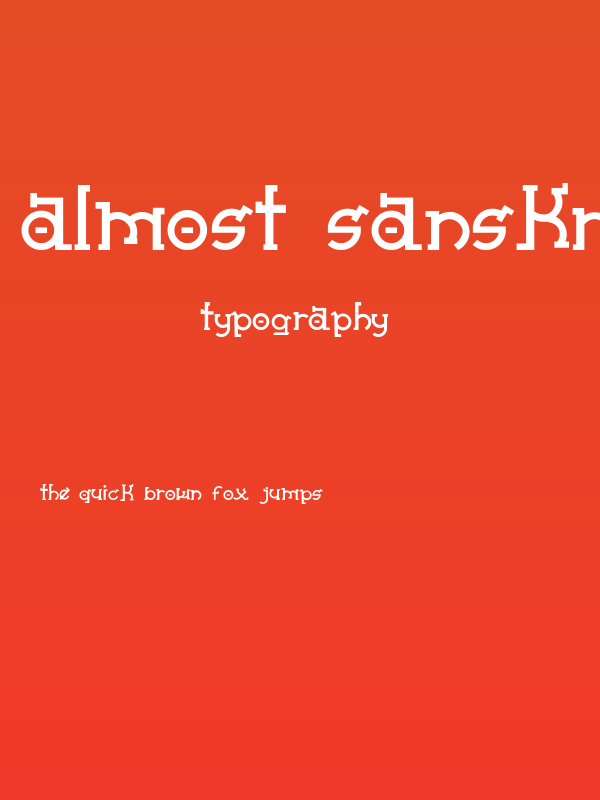 Almost Sanskrit taj Poster