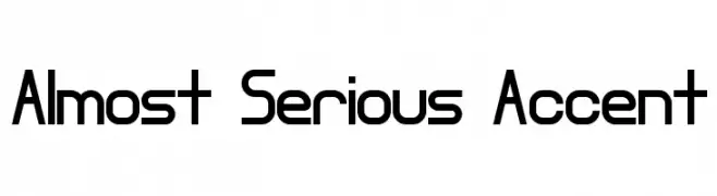 Almost Serious Accent  Frei Schriftart Herunterladen