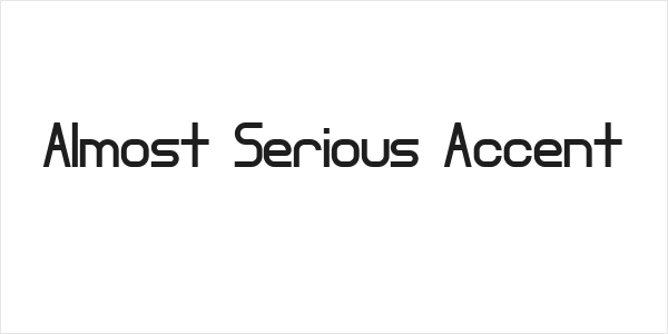 Almost Serious Accent Logo