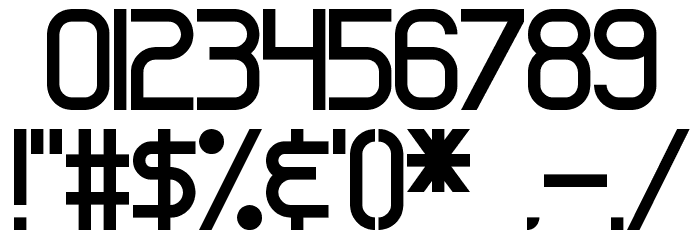 Almost Serious Font OTHER CHARS
