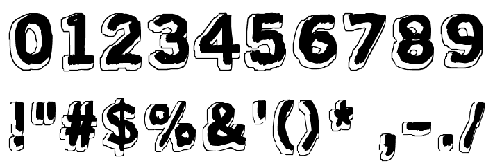 Almost like the blues フォント その他の文字