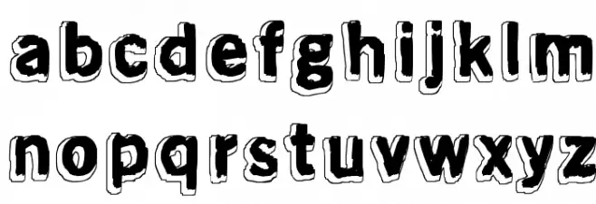 Almost like the blues Font Litere mici