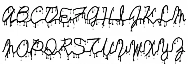 AlmostDeadBloody Шрифта ВЕРХНИЙ