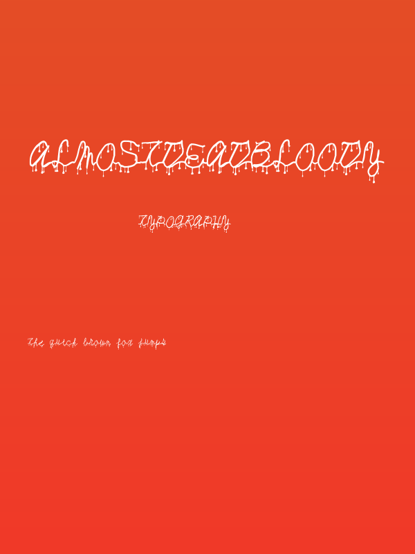 AlmostDeadBloody Poster
