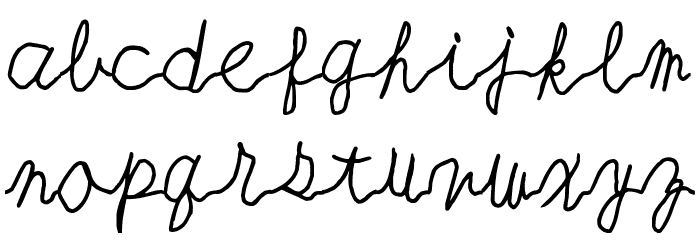 AlmostDead Font LOWERCASE