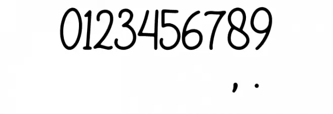 AlmostLoveDemo-Regular Font OTHER CHARS