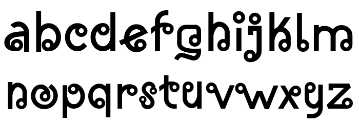 AlmostThai Font LOWERCASE
