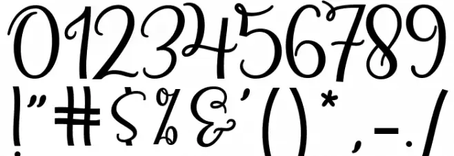 AlmostThere Font OTHER CHARS