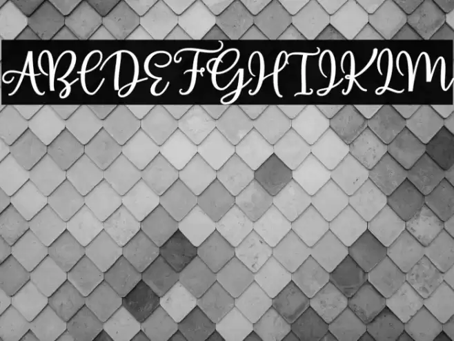 AlmostThere Font examples