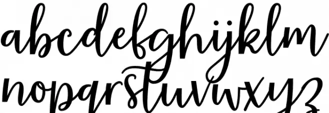 AlmostThere Font LOWERCASE