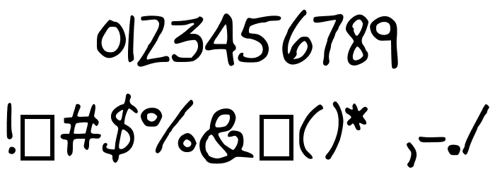 Almost_there Font OTHER CHARS