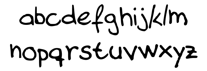 Almost_there Font LOWERCASE
