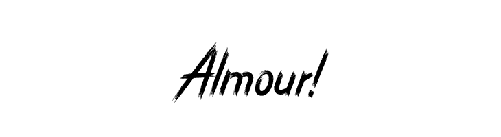 Almour!  Frei Schriftart Herunterladen
