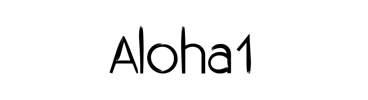Aloha 1  नि: शुल्क फ़ॉन्ट्स डाउनलोड