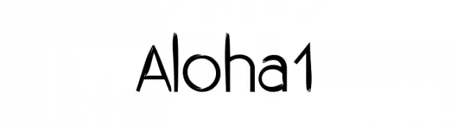 Aloha 1  baixar fontes gratis