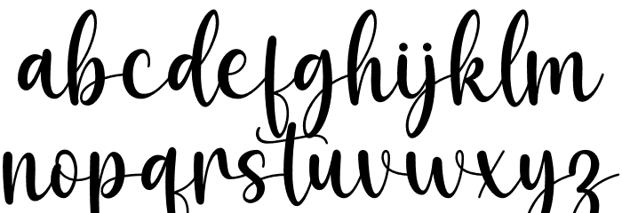Aloha 1 Font LOWERCASE