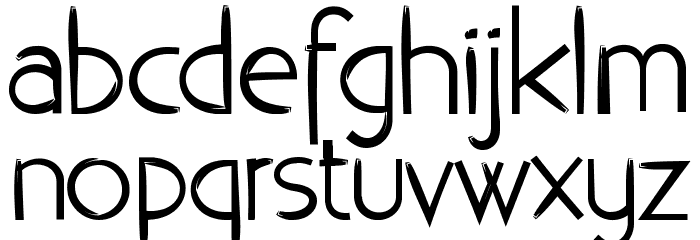 Aloha 1 Font LOWERCASE