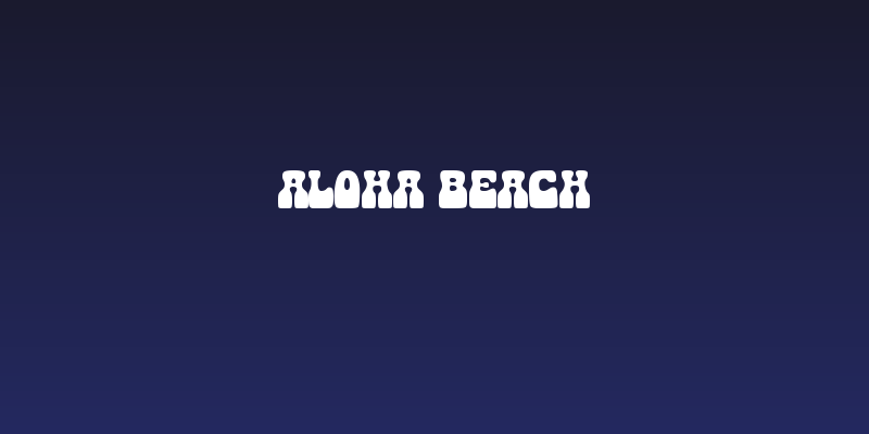 Aloha Beach Social Header