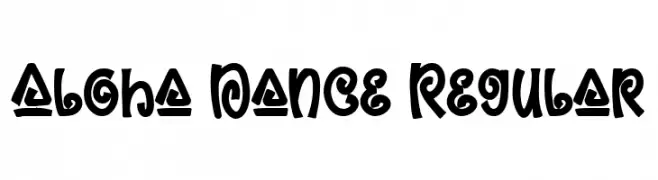 Aloha Dance Regular  les polices de caractères gratuit tlcharger