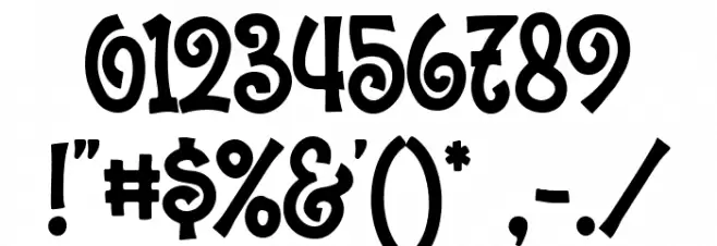 Aloha Dance Regular Font Alte caractere